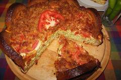 Солена торта с тиквички