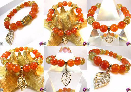 Дамска гривна от естествени камъни Карнеол – DM-2320