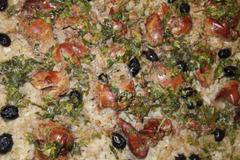 Пилешки дробчета с ориз и маслини