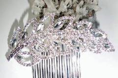 Гребенче-бижу за коса белгийски кристали Touch of Contrast Clear