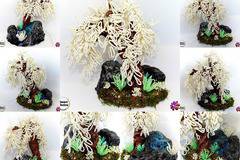 Сувенир – Декоративно дърво Китайска Глициния с водопад – 30 см