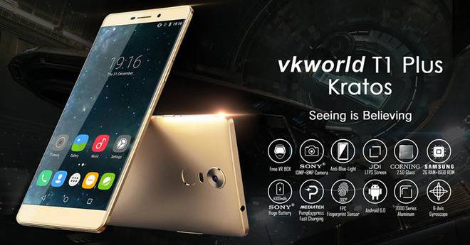 Vkworld T1 Plus Kratos – евтин смартфон с 6-инчов дисплей и алуминиев корпус