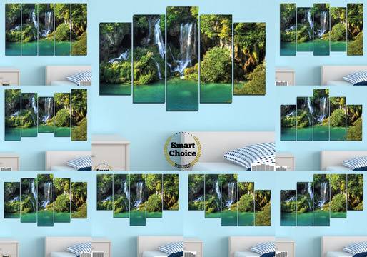 Декоративно пано за стена с девствен госки водопад – HD-264
