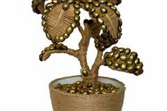 Сувенир – Декоративно цвете с кафе – 30 см