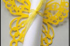 Покана за сватба папирус в жълто