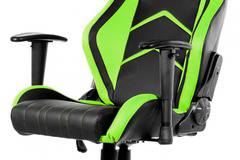 Геймърски стол AKRACING Player Gaming Chair черен зелен