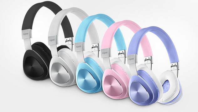 Bluetooth стерео слушалки RAPOO S700 Лилави