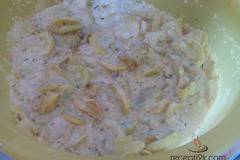 Пържени тиквички с кисело мляко, копър и чесън