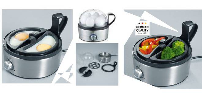 Уред за приготвяне на яйца и зеленчуци на пара SEVERIN 3127