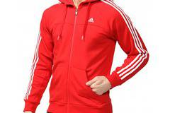 ADIDAS FZ Hoodie Red МЪЖКО ГОРНИЩЕ
