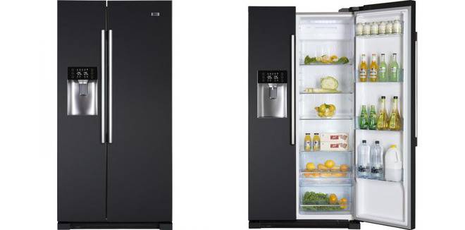 Хладилник Side by Side Haier HRF-628IN6, 550 л, Клас A+, No Frost, LED, Черен