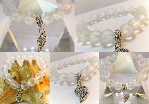 Дамска гривна от естествени камъни Планински кристал – DM-2281