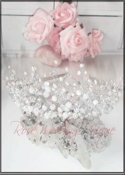 Дизайнерска корона с перли и кристали Bright Angel