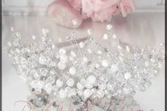 Дизайнерска корона с перли и кристали Bright Angel