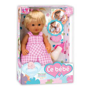 LT Пишкаща кукла с коса LE PETIT BEBE 98915