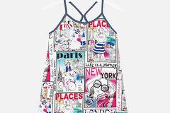 Плажна модерна рокля с принт