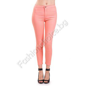 Изчистен дамски панталон тип клин в четири летни цвята