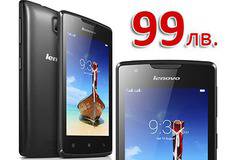 Lenovo A1000M Smartphone двусимов черен смартфон