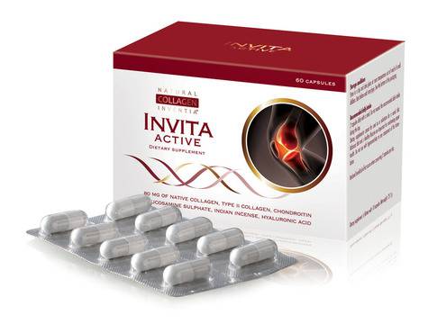 Хранителна добавка с хрущял от акула Invita Active