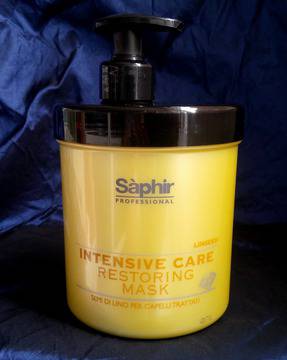Saphir Intenzive Care Restoring Mask Интензивно възстановяваща маска за коса с ленено семе 1000мл.