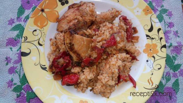 Ориз с пилешко и зеленчуци