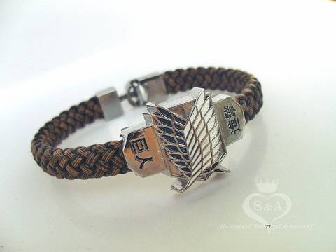 Мъжка Кожена Гривна Wings