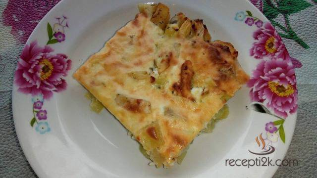 Постна мусака с тиквички