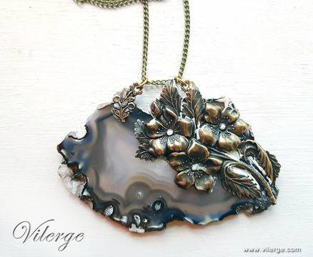 Винтидж колие с естествен камък – мода и стил за сезон ЕСЕН 2017