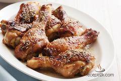 Пилешки бутчета с мед и сусам