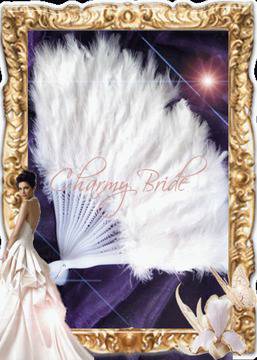 Булчинско ветрило с бели пера