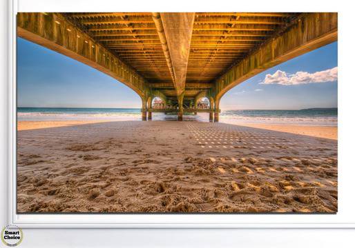 Картина пано за стена от 1 част с летен пейзаж под мост – HD-573-1