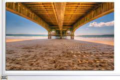 Картина пано за стена от 1 част с летен пейзаж под мост – HD-573-1