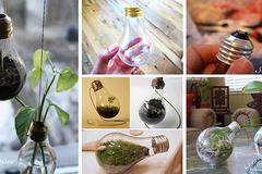 Направи си сам декоративна вазичка от изгоряла крушка