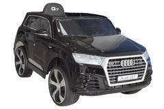 Черен лицинзиран акумулаторен джип Audi Q7/ меки гуми и кожена седалка 2017г.