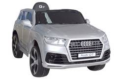 Сив лицензиран акумулаторен джип с меки гуми Audi Q7/ 2017г.