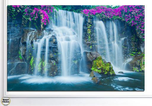 Картина пано за стена от 1 част с изображение на скалист водопад – HD-234-1