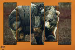 Декоративно пано за стена – Фантастична бронирана мечка – HD-720