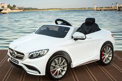 Лицензирана акумулаторна кола Mercedes S63 AMG – бял цвят 2016