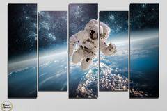 Декоративно пано за стена от 5 части – Поздрав от Космоса – HD-726