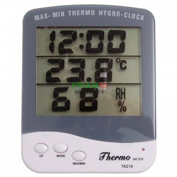 Електронен термометър с часовник и влагомер