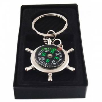 Ключодържател във формата на рул с компас (метален)