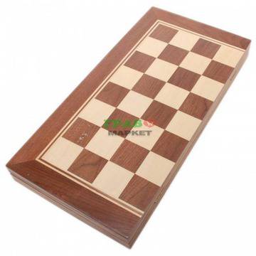 Комплект табла и шах в луксозна дървена кутия