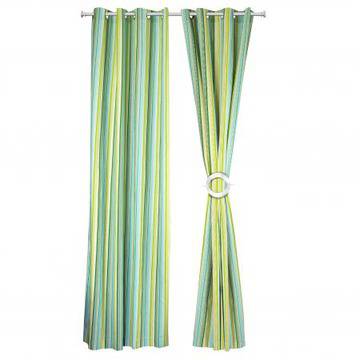 Комплект 2 пердета Heinner Home, Памук, 140×270 см, Зелено райе