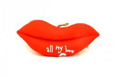 Плюшена целувка с надпис "All my love"