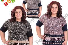 Дамска макси блуза с мотиви тип Версаче в три цвята