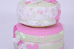 1006-DD. Текстилна торта на два етажа за декорация