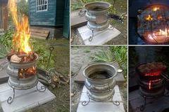 Малко барбекю от две стари джанти