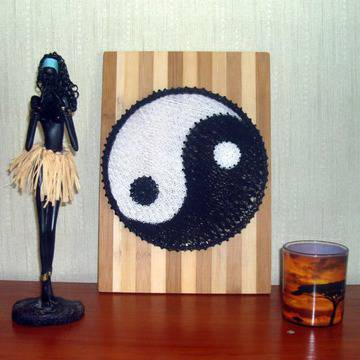 Ръчно Изработено Пано Yin Yang