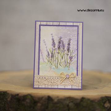 1107-РР. Поздравителна картичка Лавандула