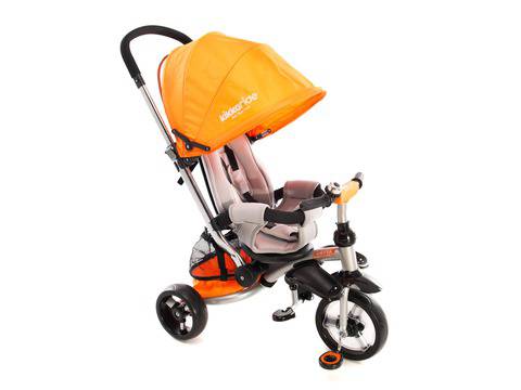 Триколка с родителски контрол Kikka 2в1 Vetta Orаnge с меки гуми/ 2017г.